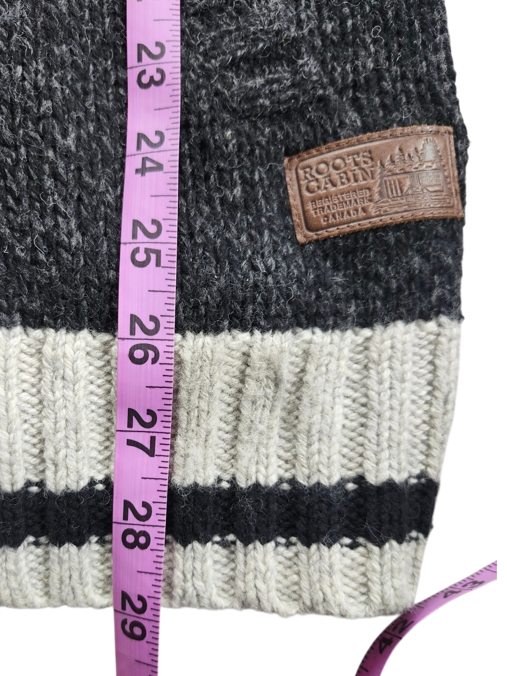 Roots Cabin Wool Blend Shawl Collar Cardigan - Picture 8 of 9